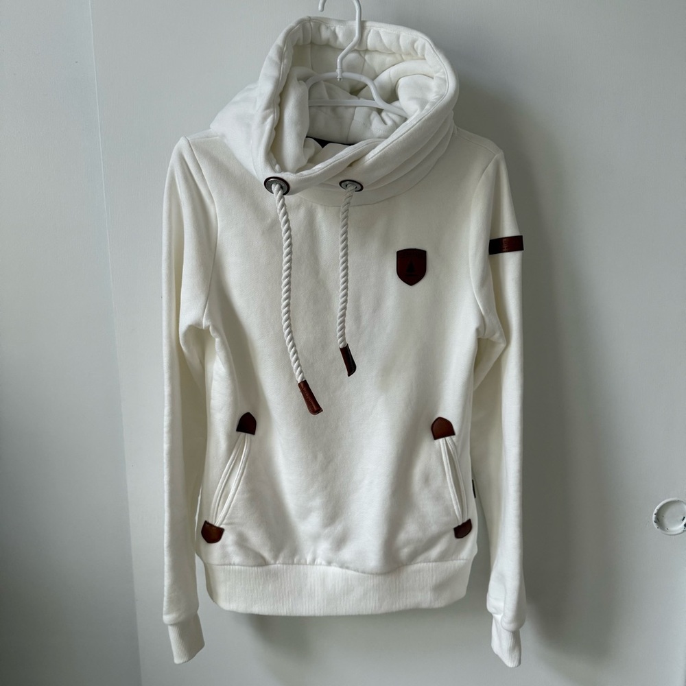 Wanakome Artemis Hooded Sweatshirt in Ivory - Picture 4 of 13